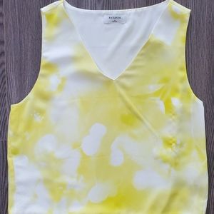Yellow Abstract Babaton Top